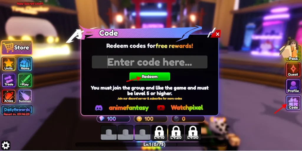 Anime Fantasy codes – Redeem Anime Fantasy Codes