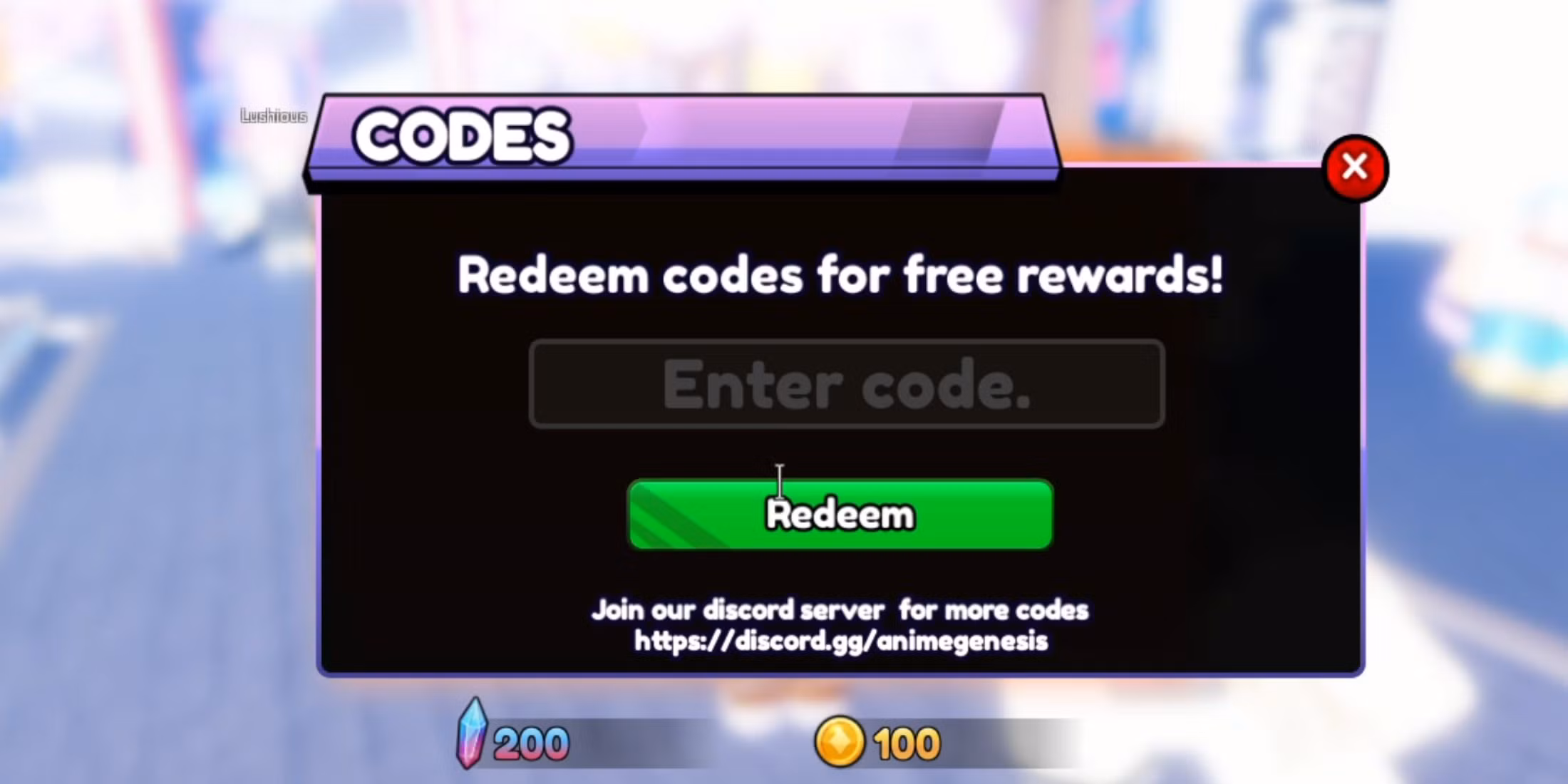 Anime Genesis codes – Redeem Anime Genesis Codes