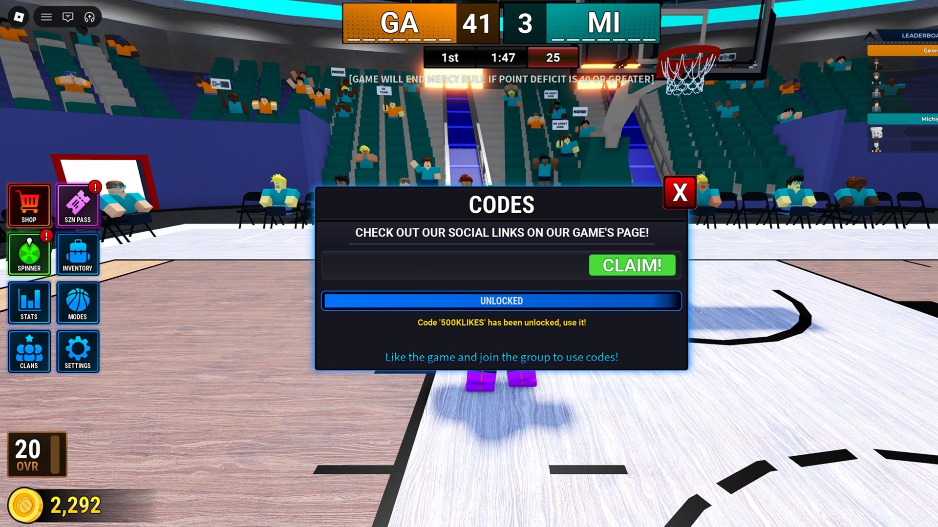 Basketball Legends codes – Redeem Basketball Legends Codes