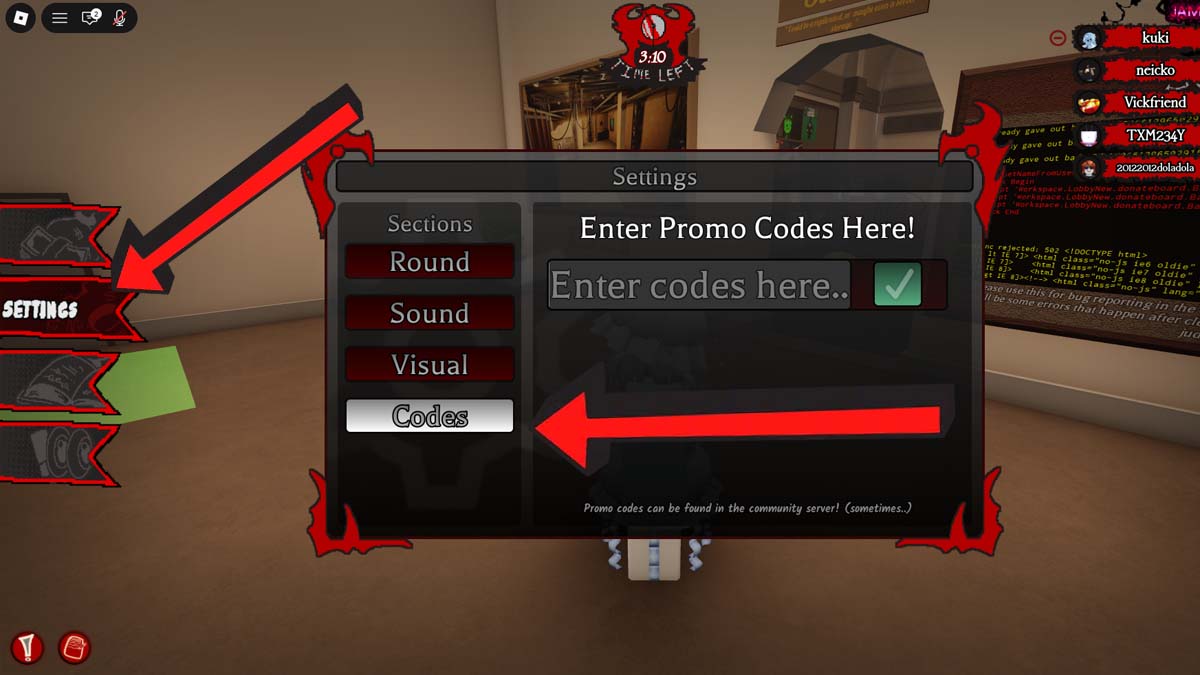 Crimson Chronicles Codes Redemption System.