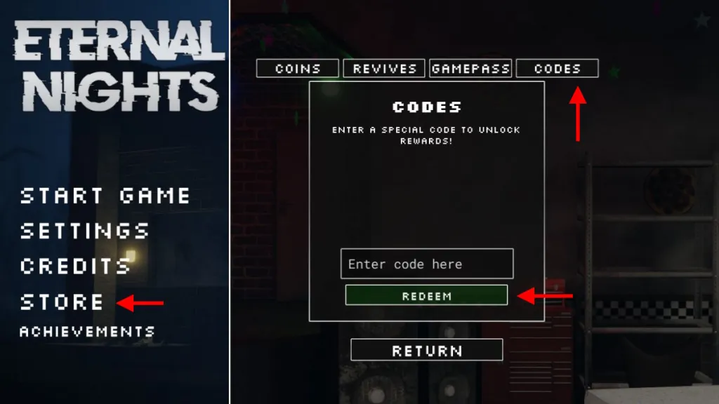 FNAF Eternal Nights codes – Redeem FNAF Eternal Nights Codes