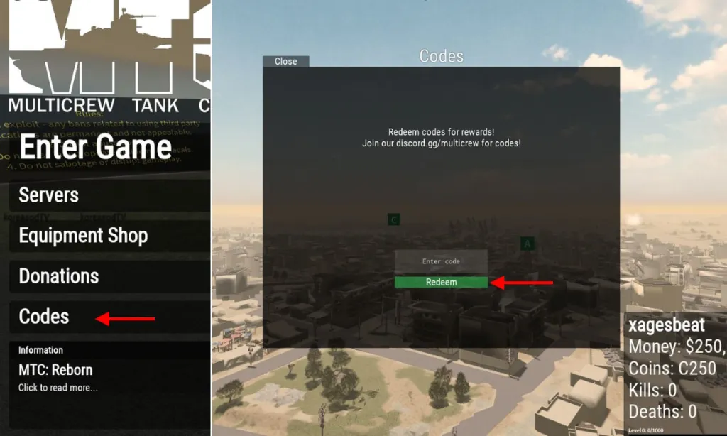 Multicrew Tank Combat codes – Redeem Multicrew Tank Combat Codes
