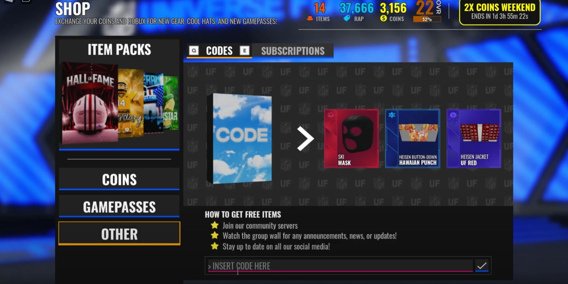 NFL Universe Football codes – how to redeem