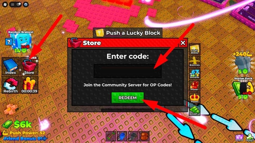Push a Lucky Block codes – Redeem Push a Lucky Block Codes
