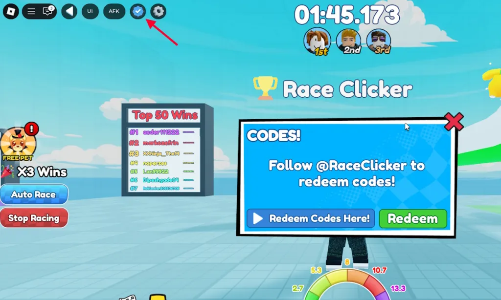 Race Clicker codes – Redeem Race Clicker Codes