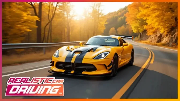 Realistic Car Driving codes