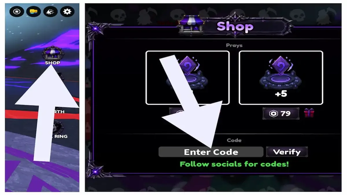 How to redeem codes in 1 Damage Per Revive