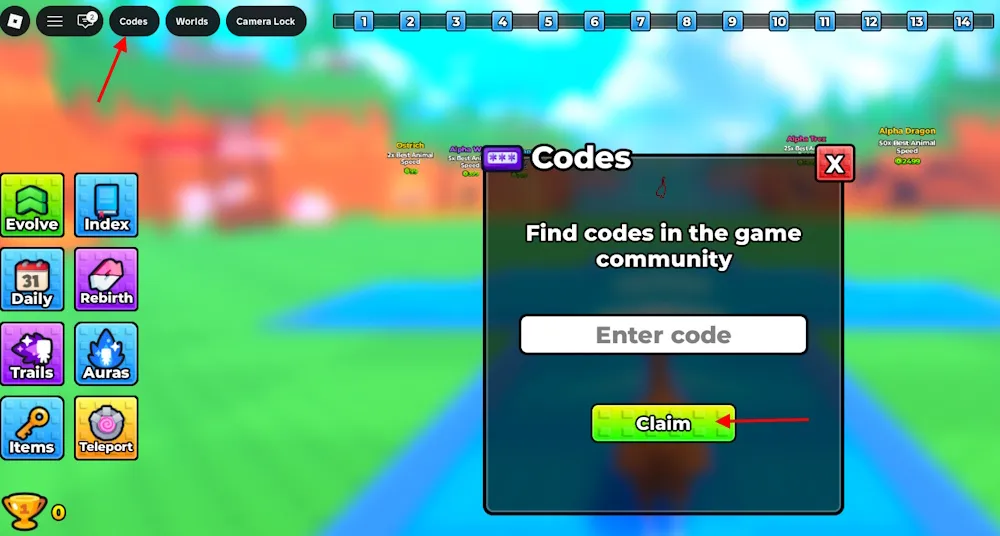 Redeem +1 Speed Evolve Codes