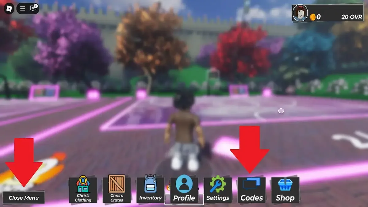 How to redeem codes in Arcade Basketball