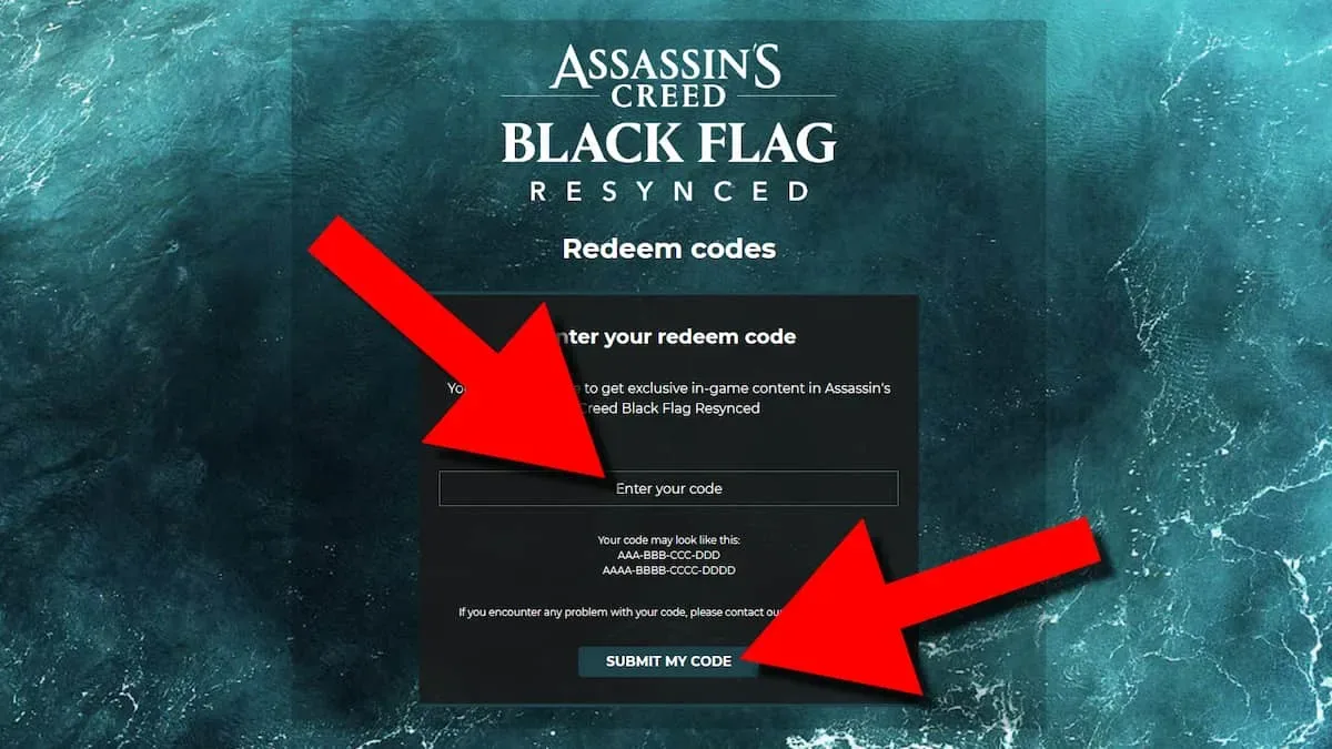 How to redeem codes in Assassins Creed Black Flag Resynced