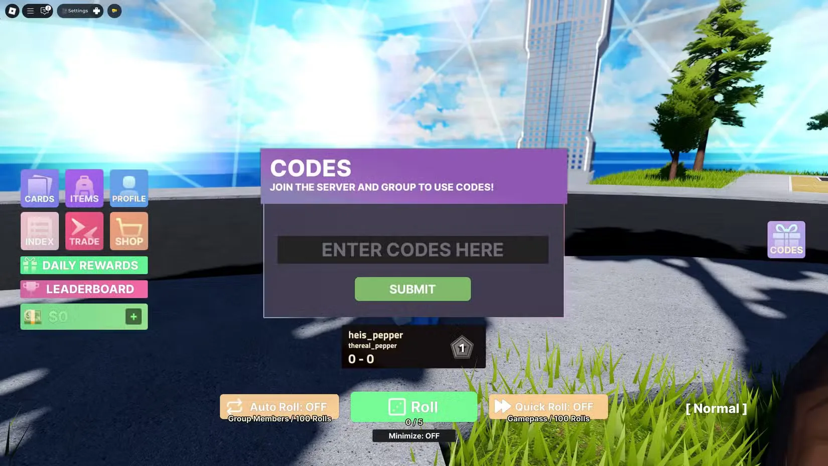 How to redeem codes in Basketball Dynasty RNG