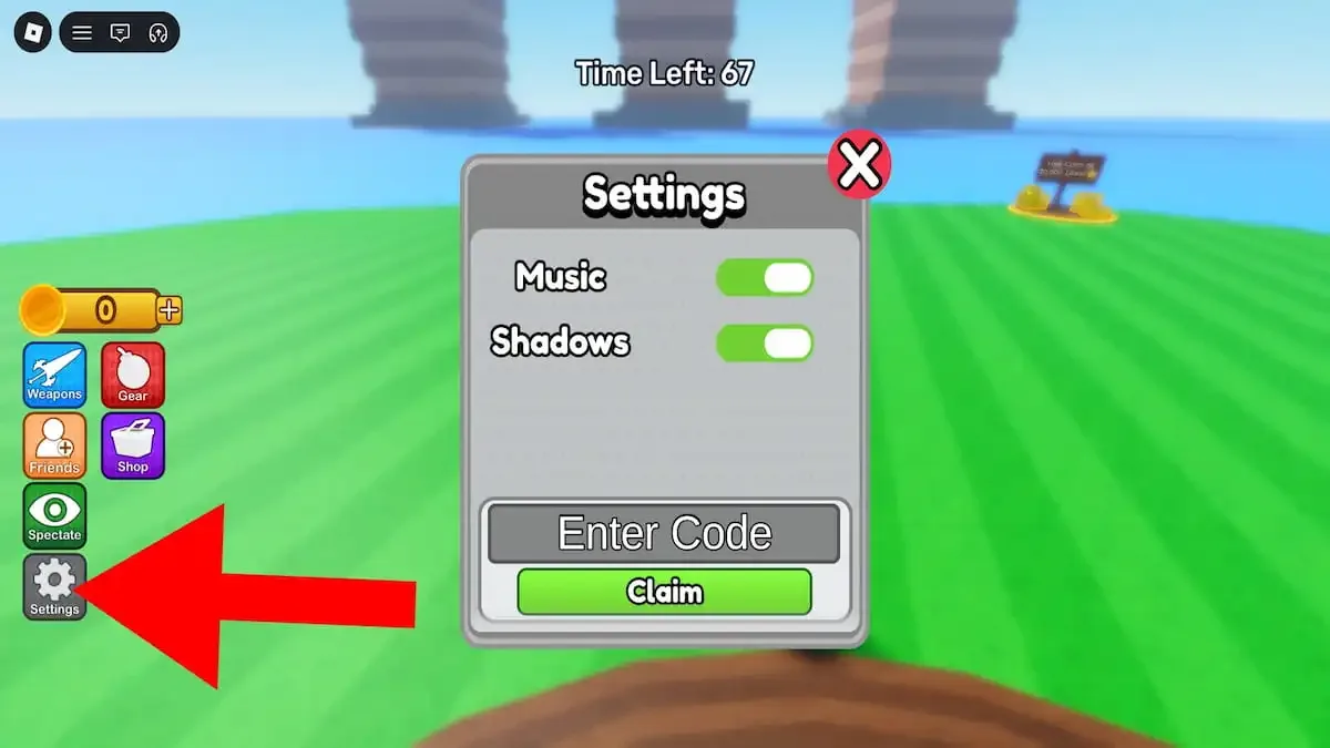How to redeem codes in Battle Minigames