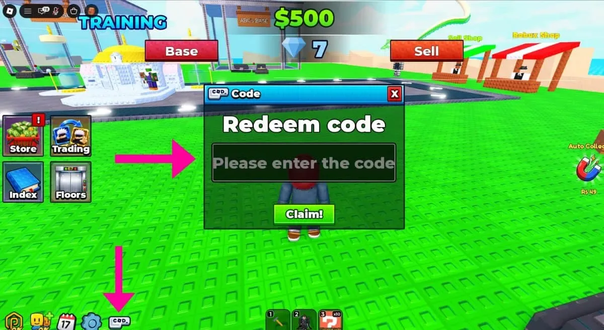 How to redeem codes in Become an Anime Billionaire