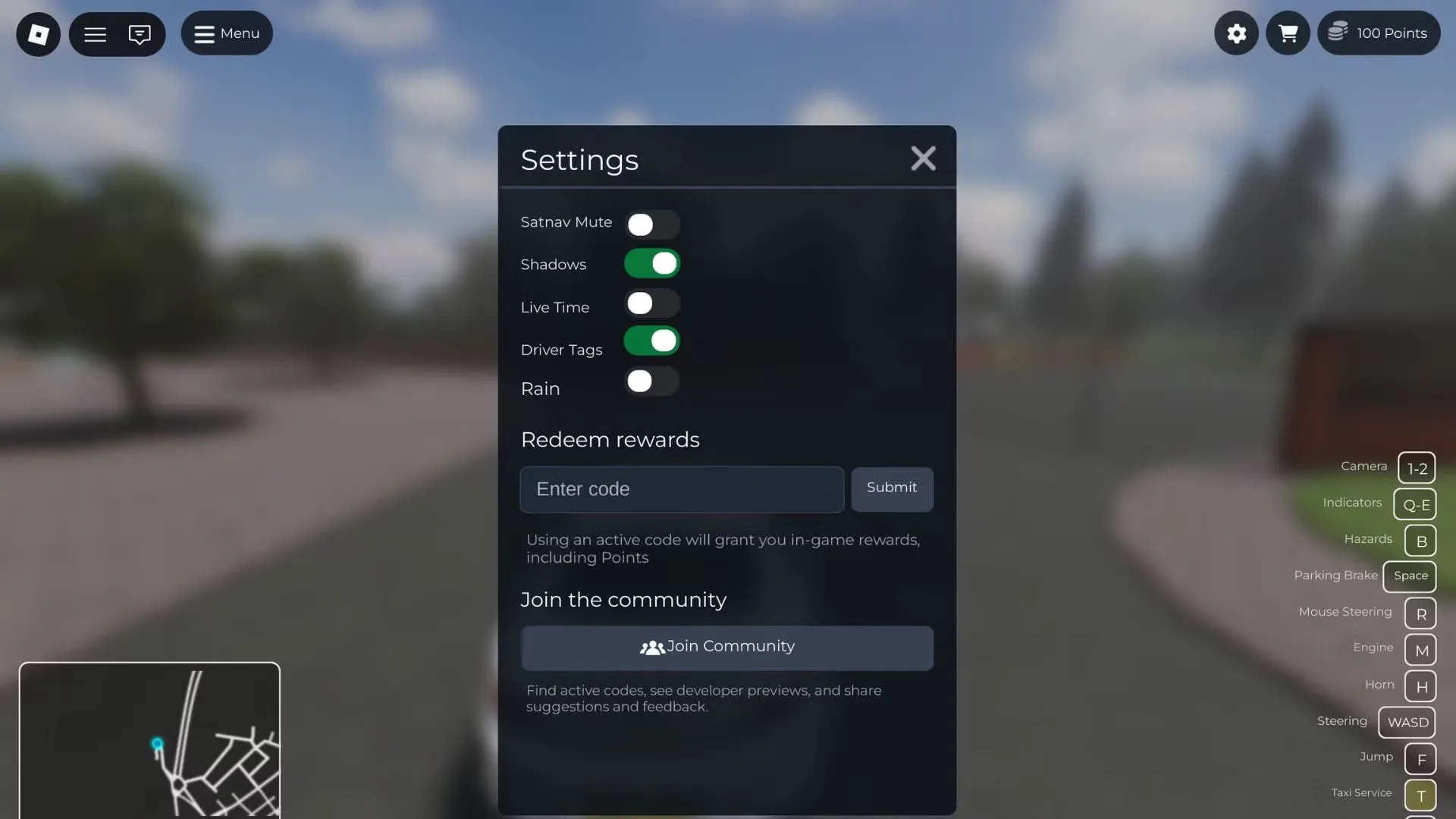How to redeem codes in Birmingham Vehicle Simulator