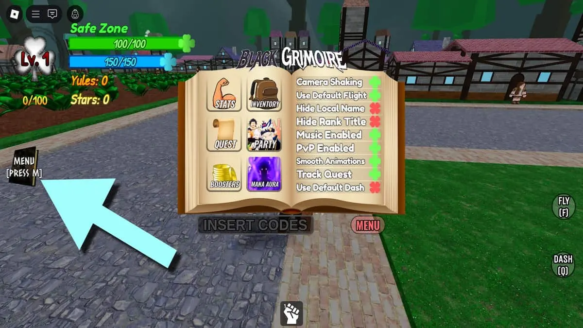 How to redeem Black Grimoire codes.
