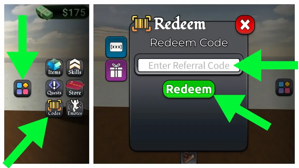 How to redeem codes in BlockSpin