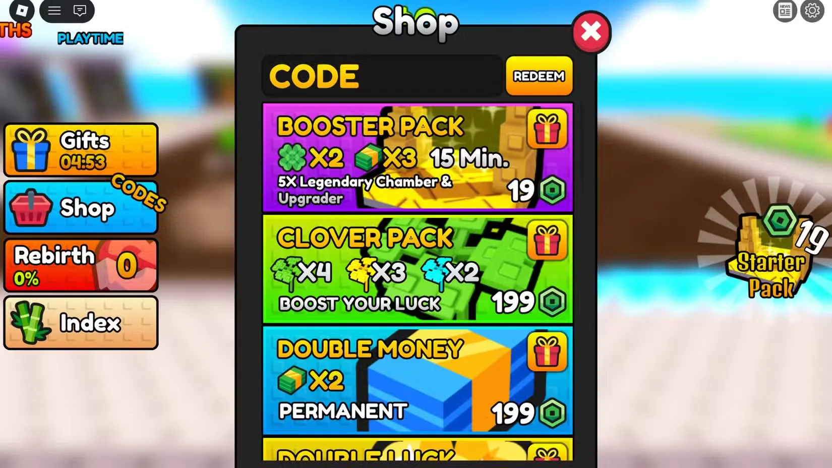 How to redeem codes in Build a Bamboo Factory