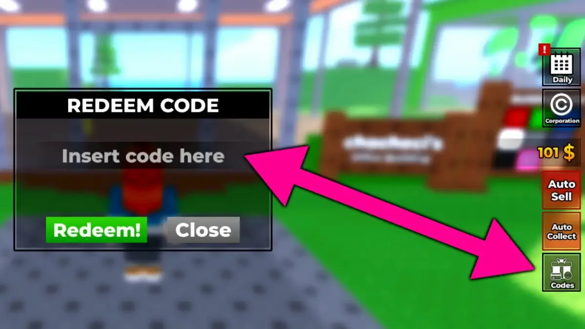 How to redeem codes in Build a Scam Empire