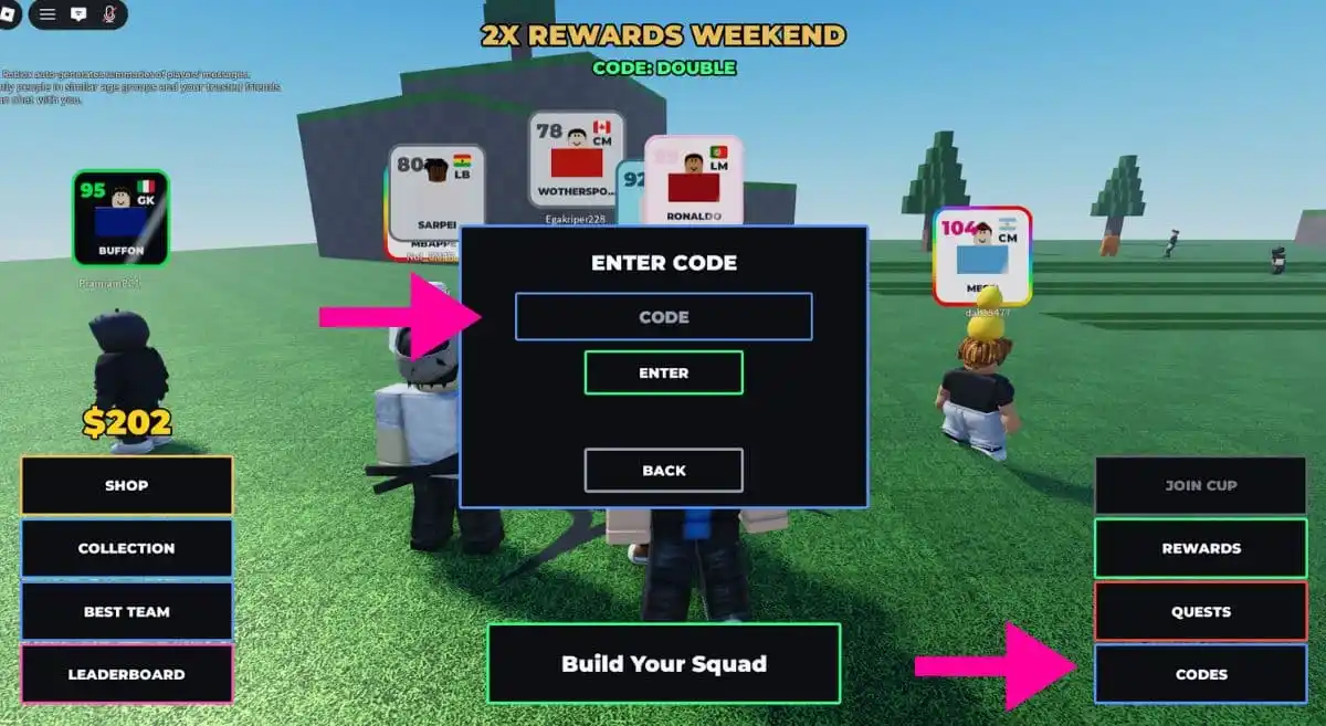 Build A Soccer Squad codes – Redeem Build A Soccer Squad Codes