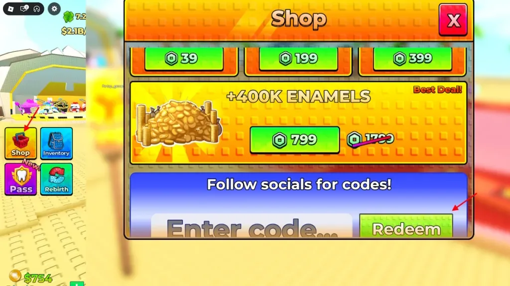 How to redeem codes in Cavity Crushers