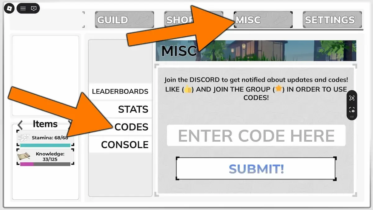 How to redeem codes in Chasing Immortality