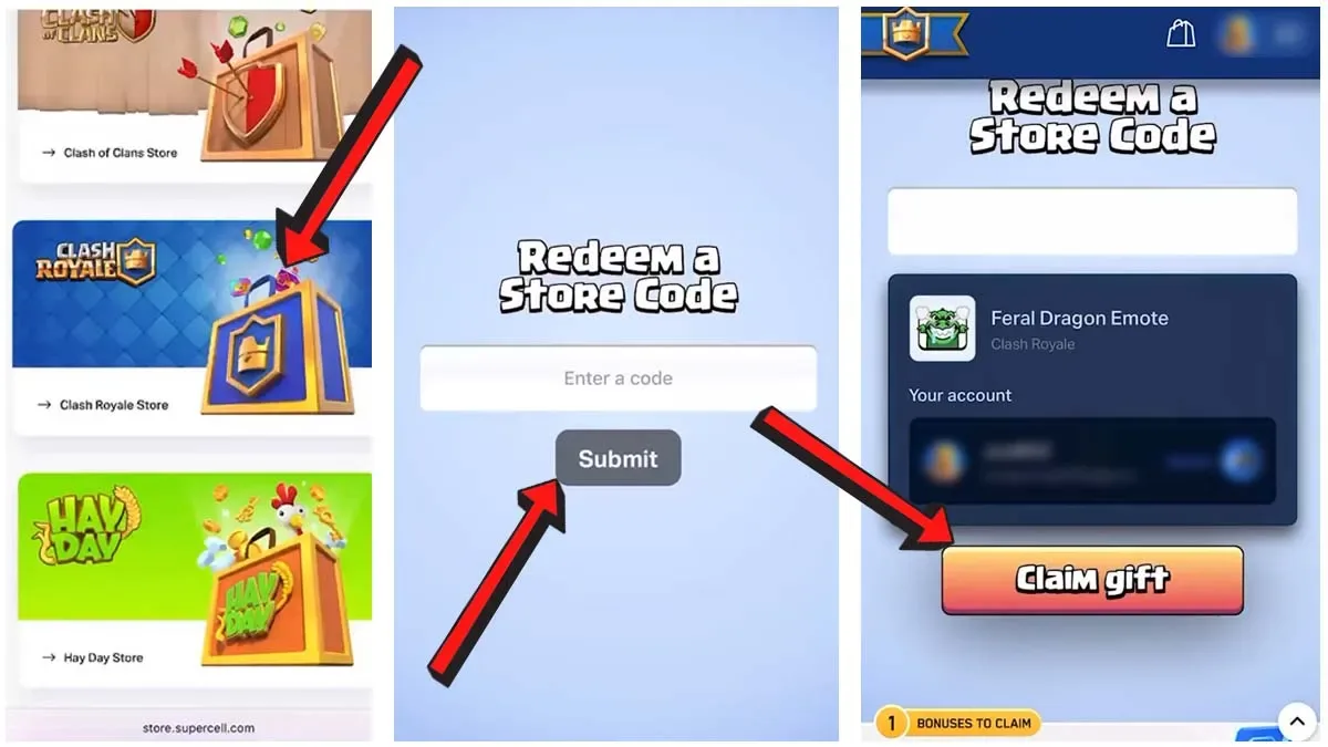 How to redeem codes in Clash Royale