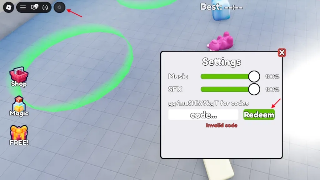 How to redeem codes in Clean the Squishies
