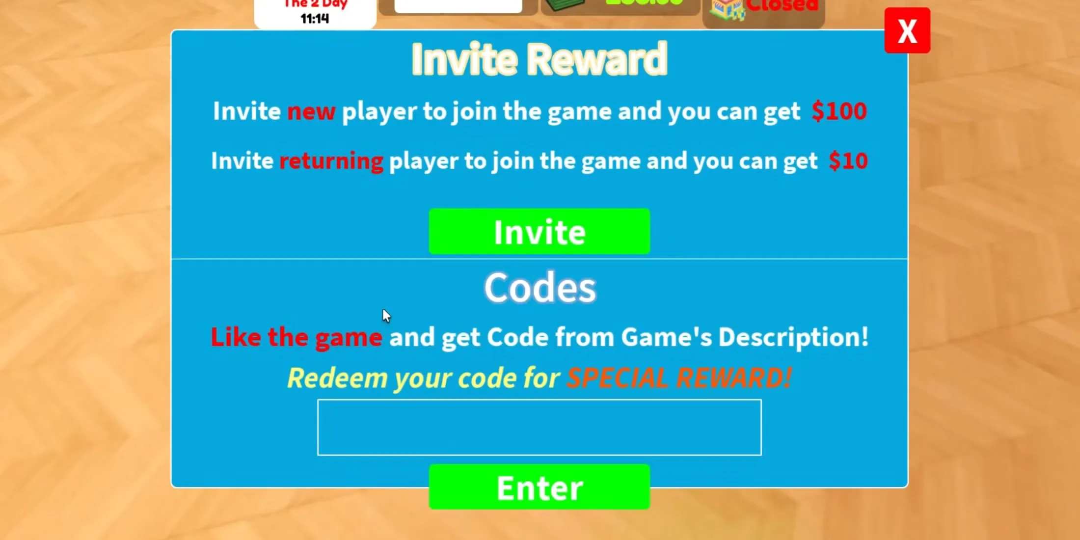 How to redeem codes in Clothing Store Simulator