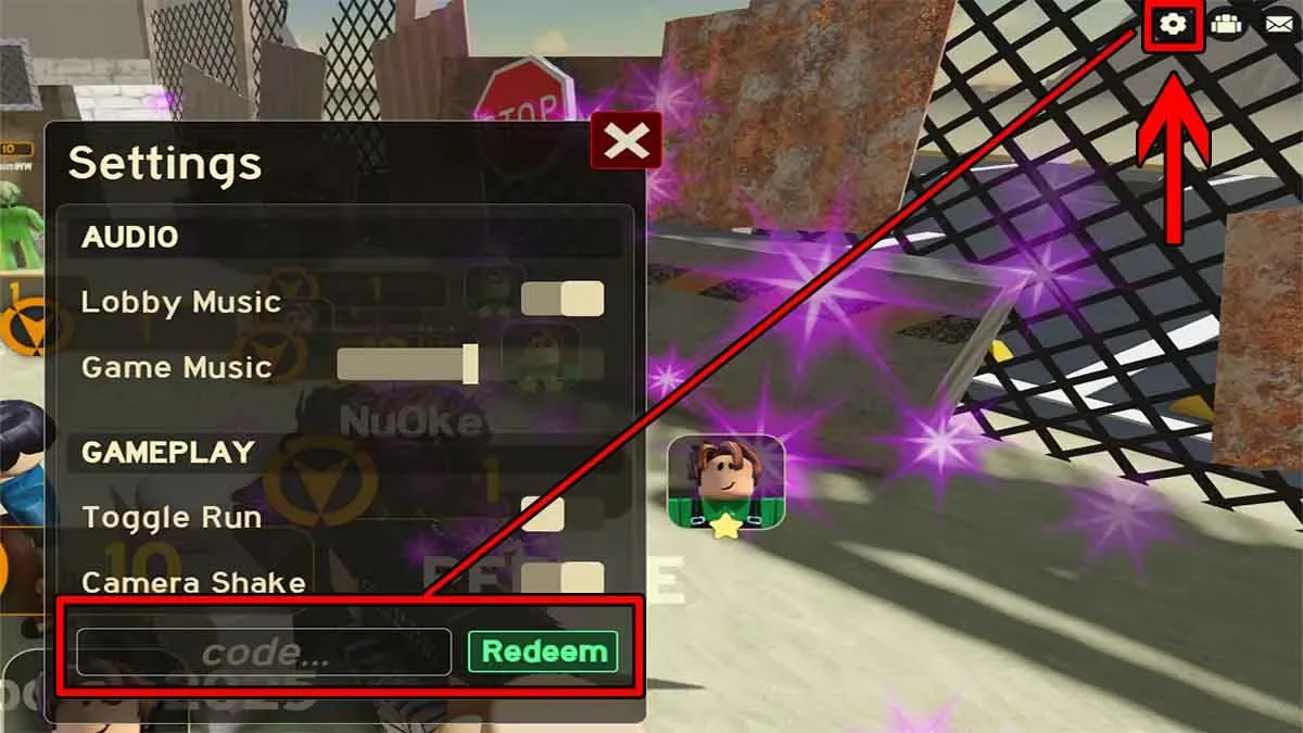 How to redeem codes in Deadly Delivery