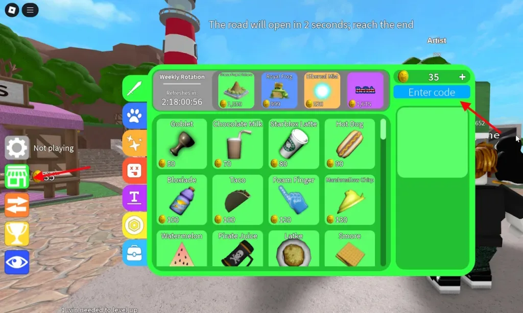 How to redeem codes in Epic Minigames