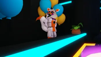 The PvP shop NPC standing in Five Nights TD