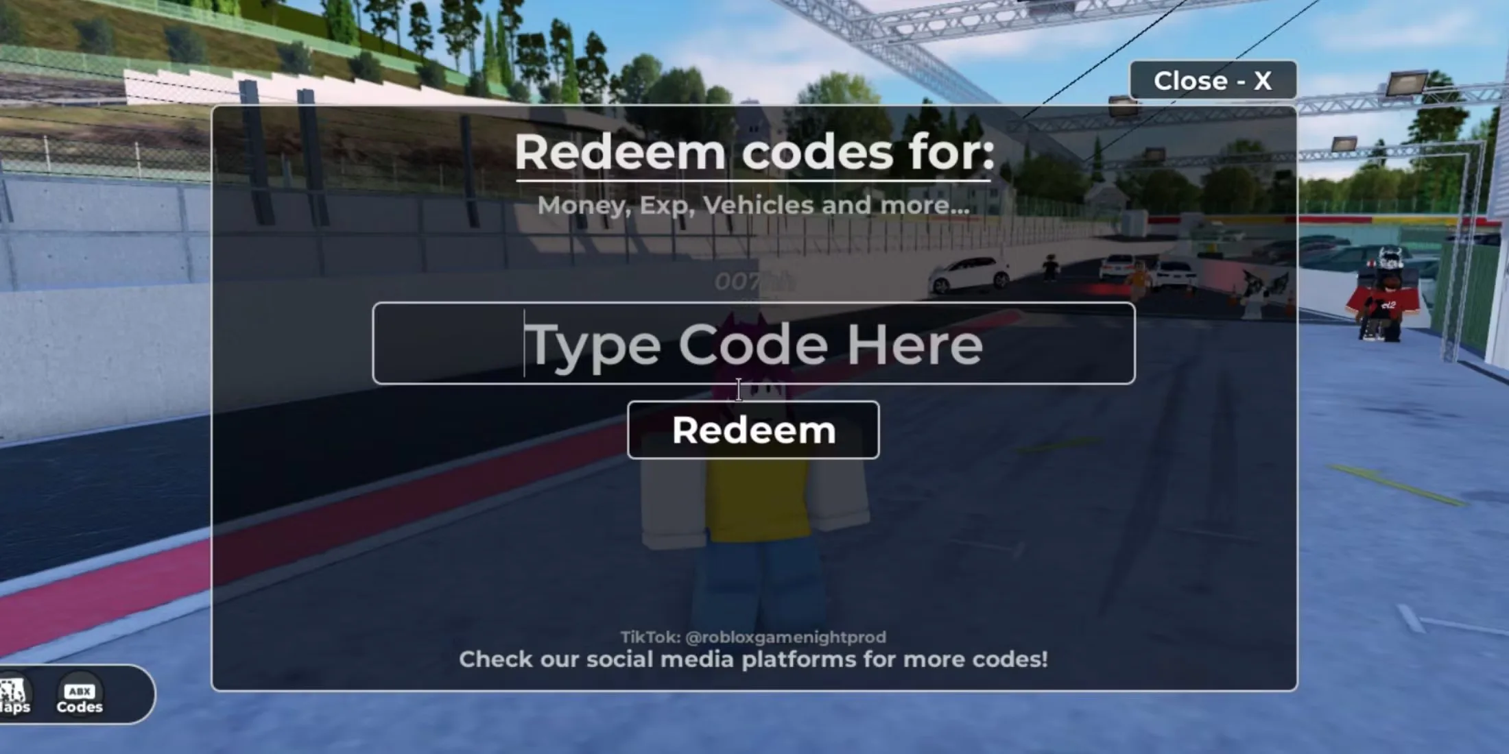 How to redeem codes in Highway Racers Reborn
