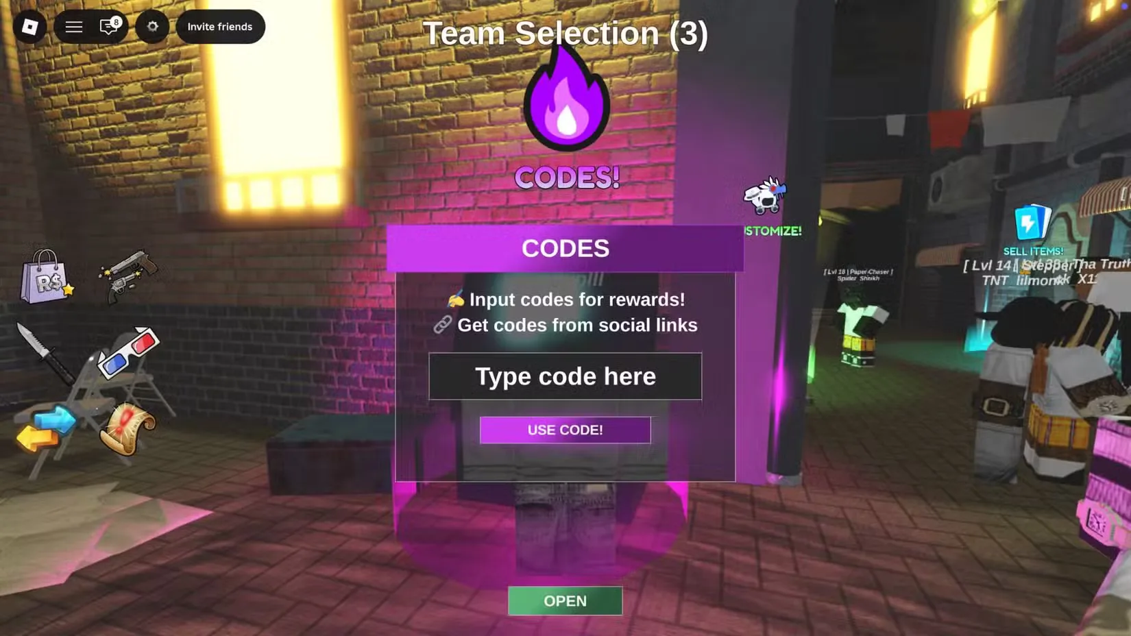 How to redeem codes in Hood Wars