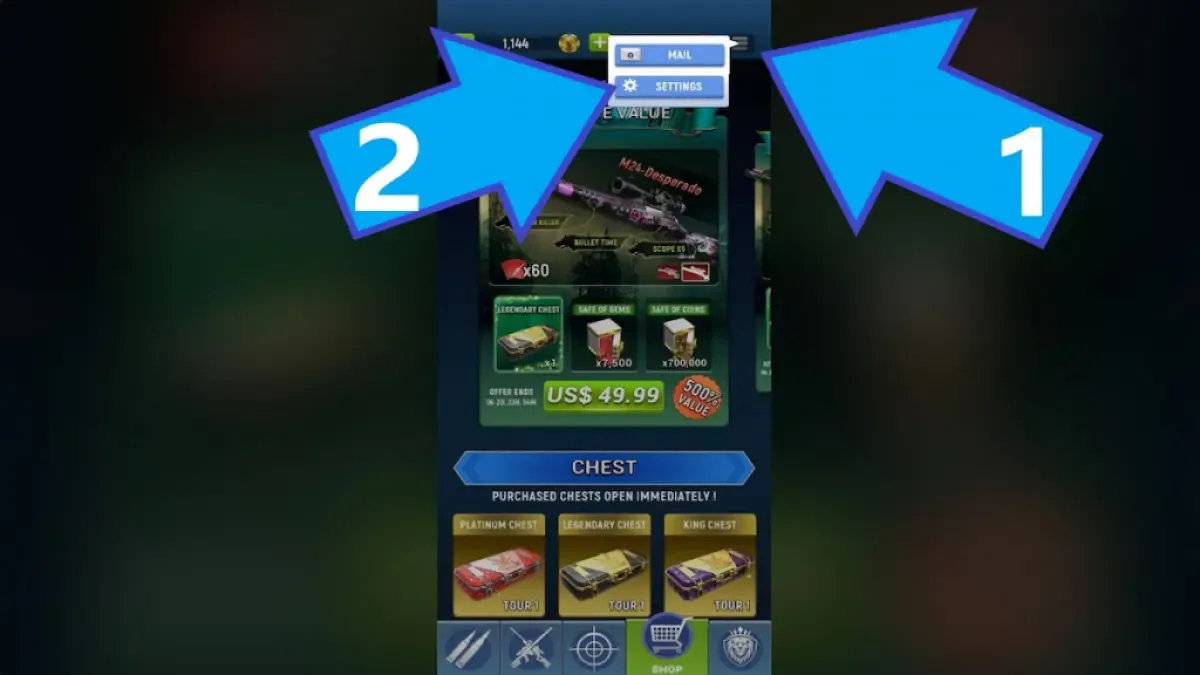 How to redeem codes in Hunting Sniper