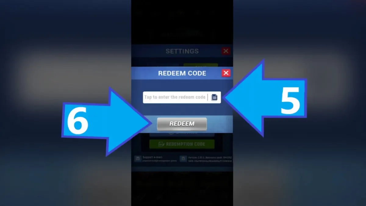 How to redeem codes in Hunting Sniper