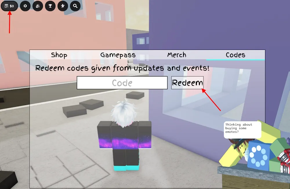 Jujutsu Shenanigans codes redeem