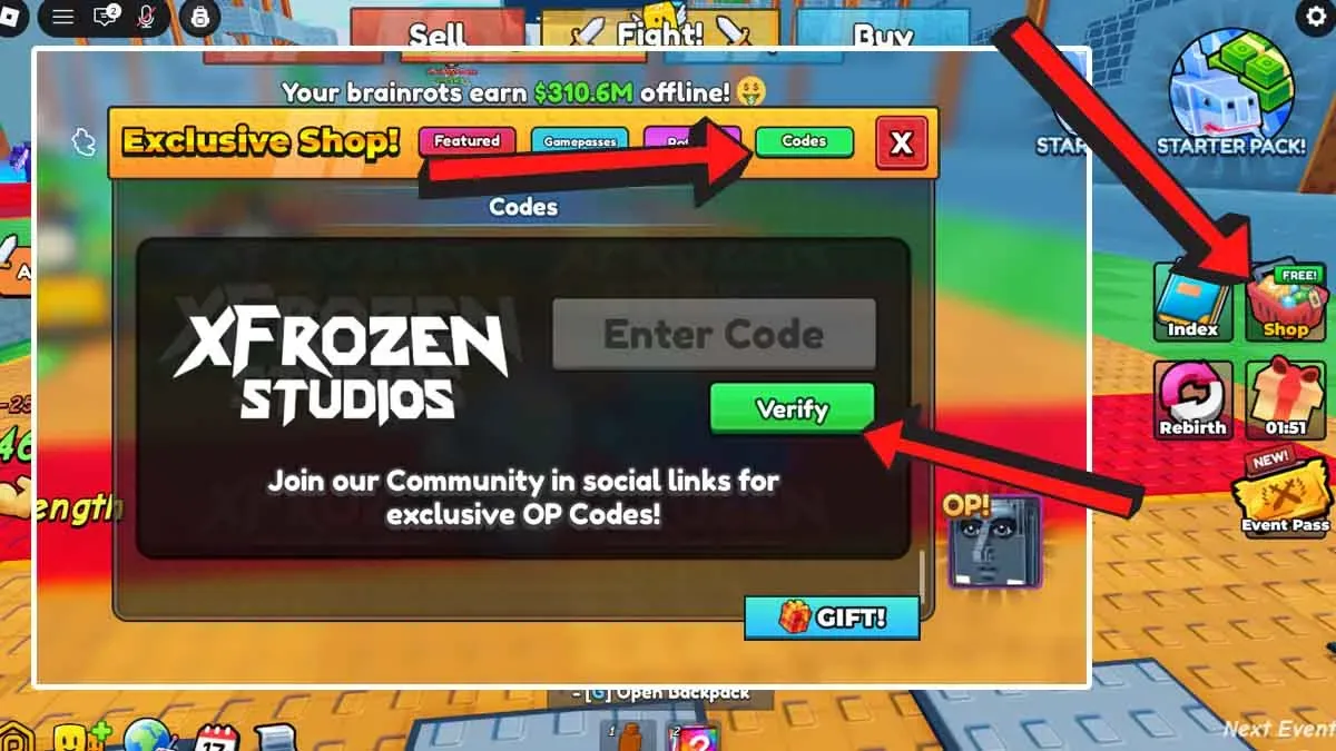 How to redeem codes in Lucky Block Rush