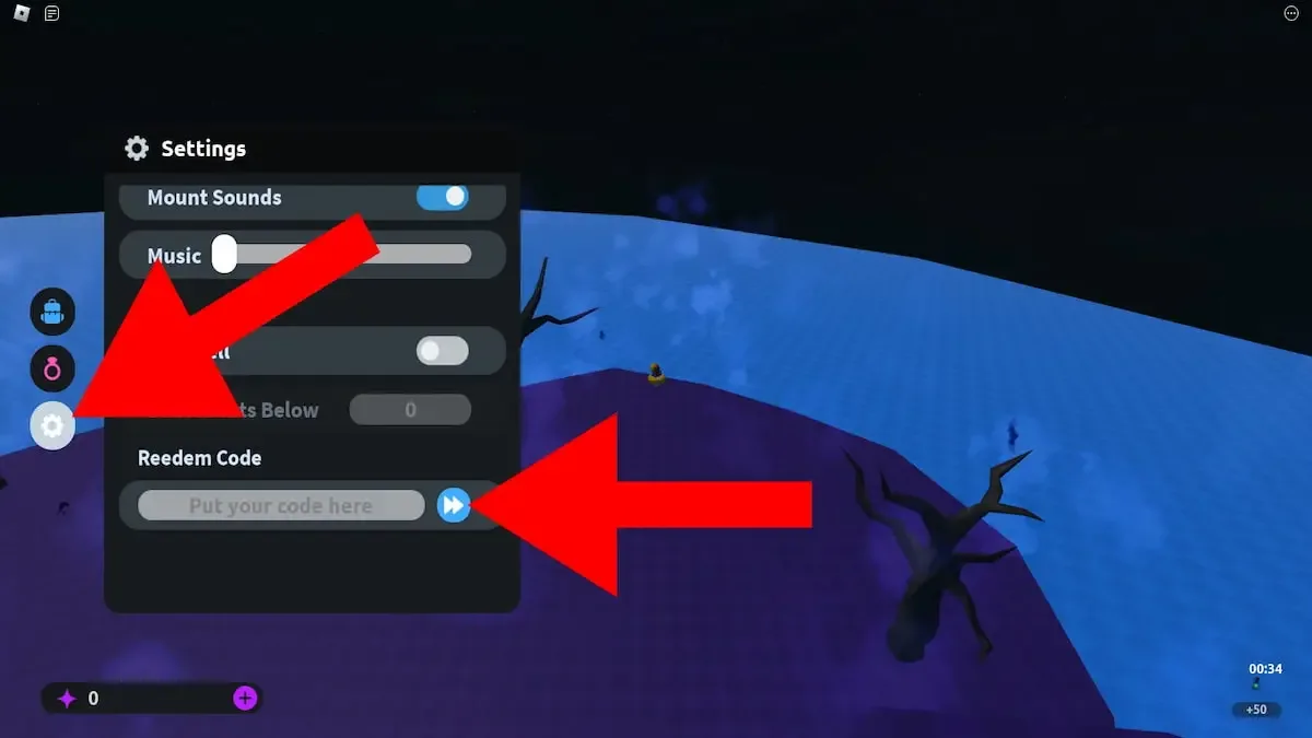 How to redeem codes in Mount RNG