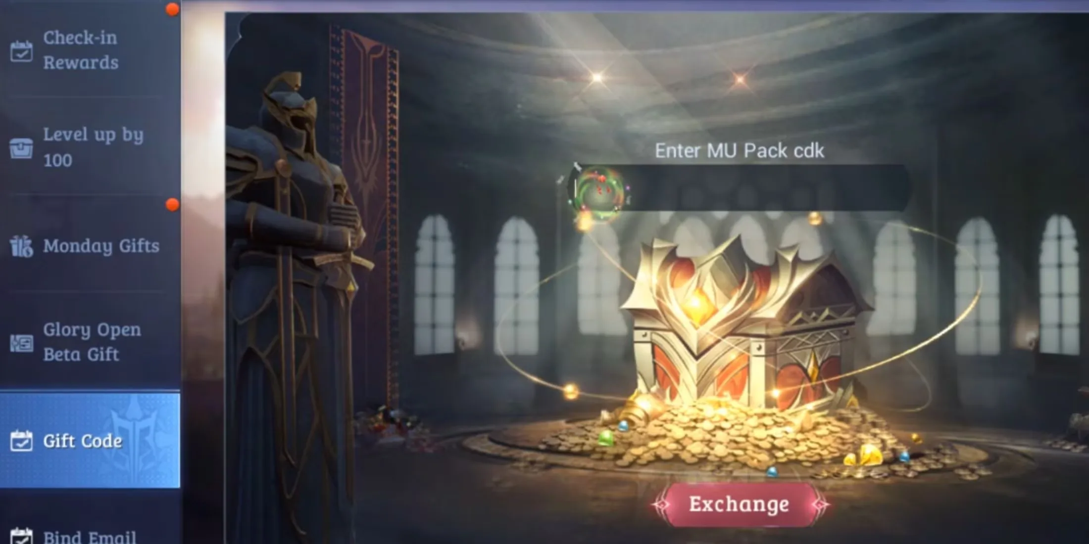 How to redeem codes in MU Origin 3