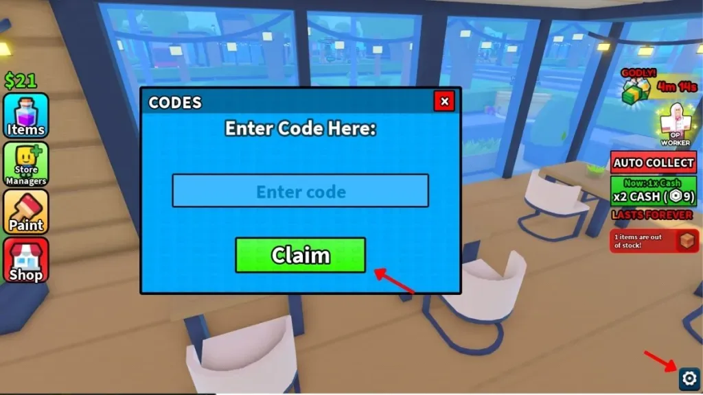How to redeem codes in My Boba Store