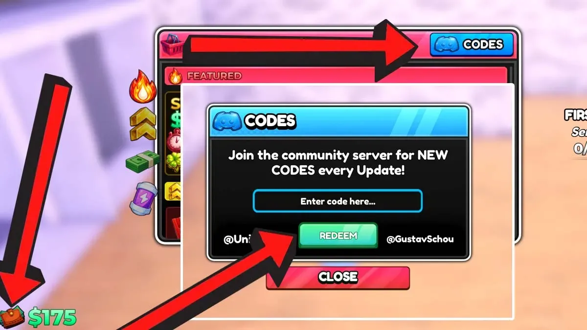 How to redeem codes in My Gym