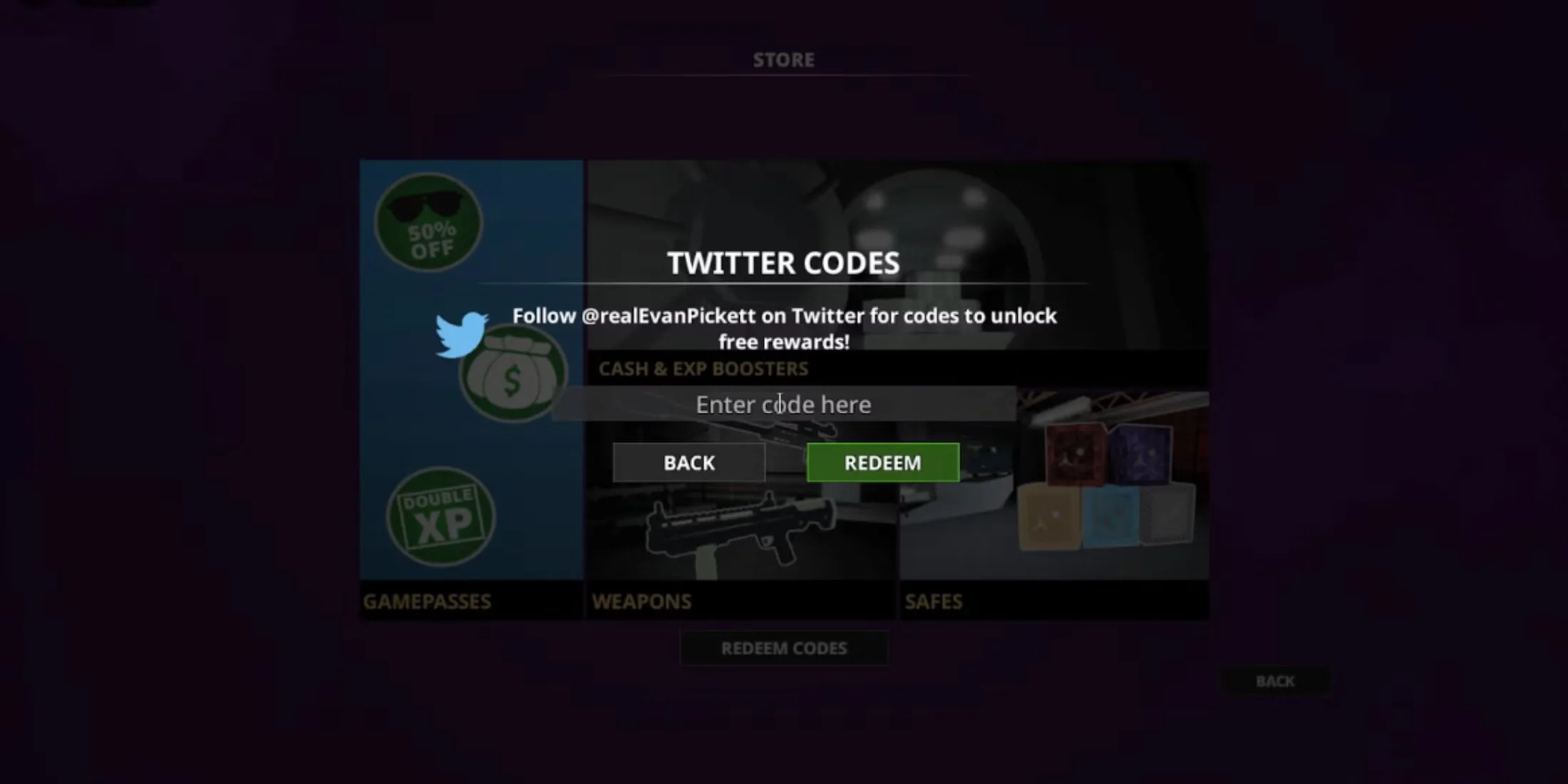 How to redeem codes in Notoriety
