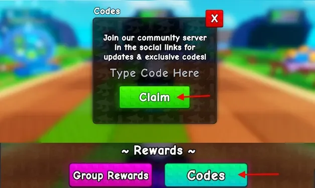 How to redeem codes in Plants vs Brainrots