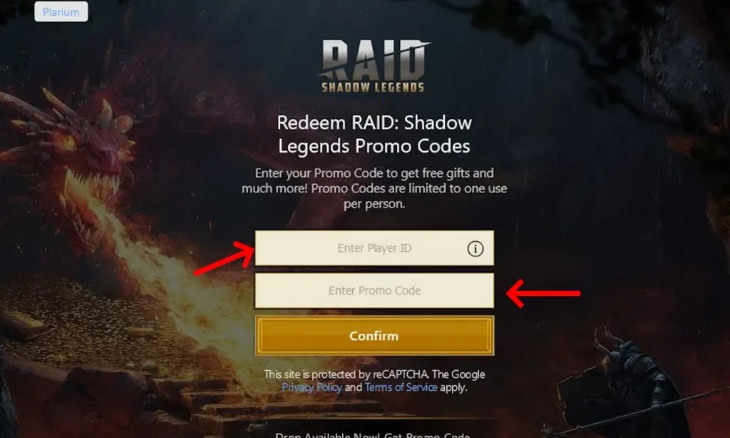 How to redeem codes in Raid Shadow Legends Promo