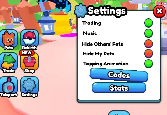 How to redeem codes in Rebirth Mania