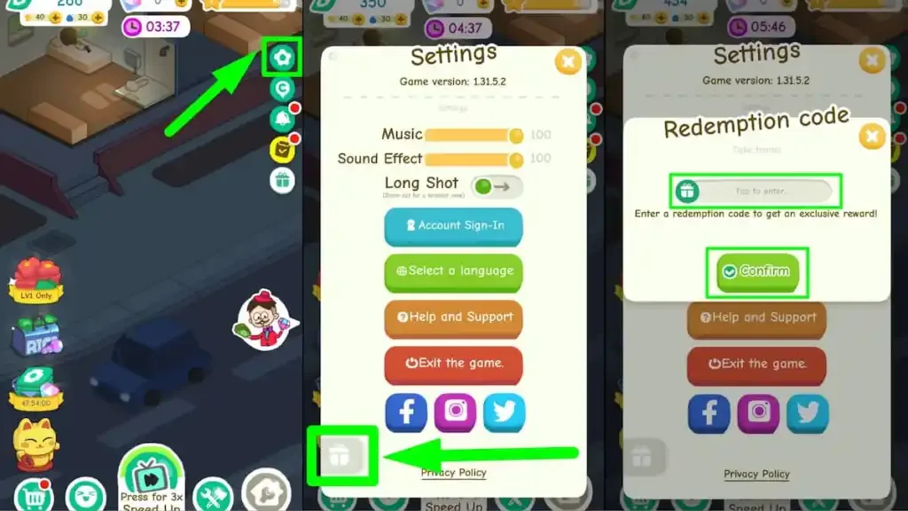 How to redeem codes in Rent Please Landlord Sim