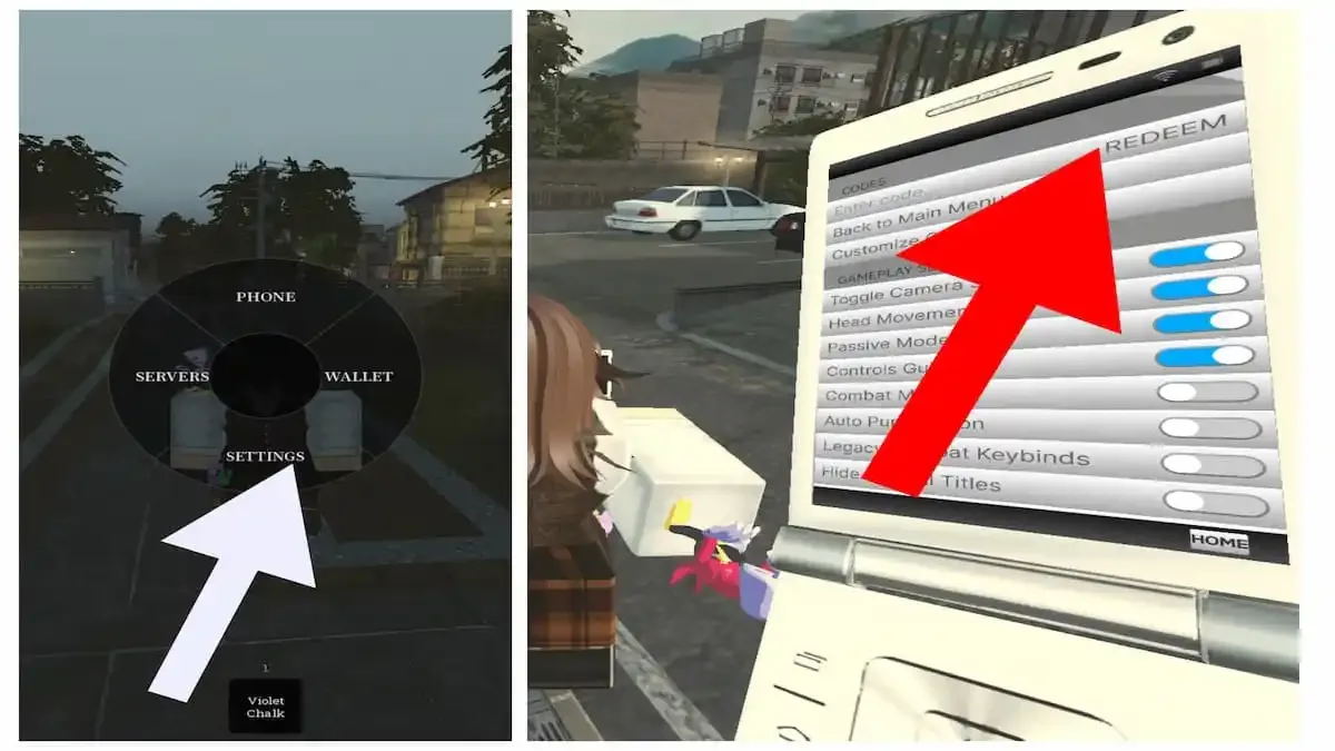 How to redeem codes in Rintama High