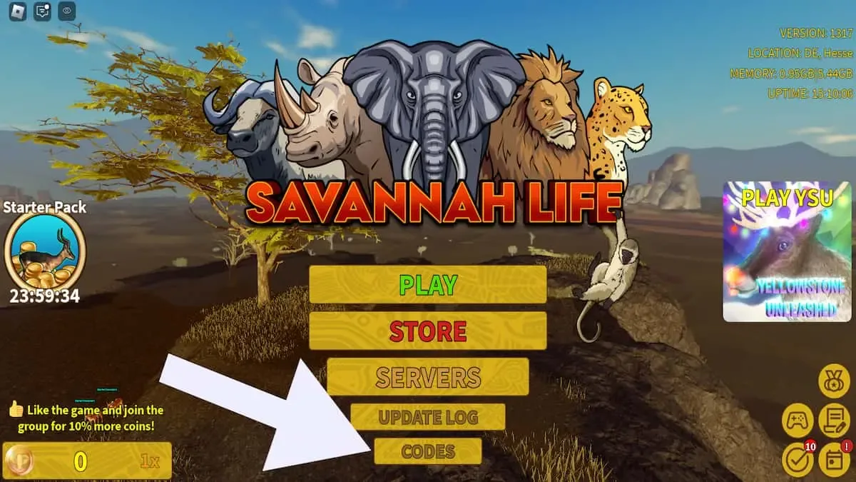 How to redeem codes in Savannah Life
