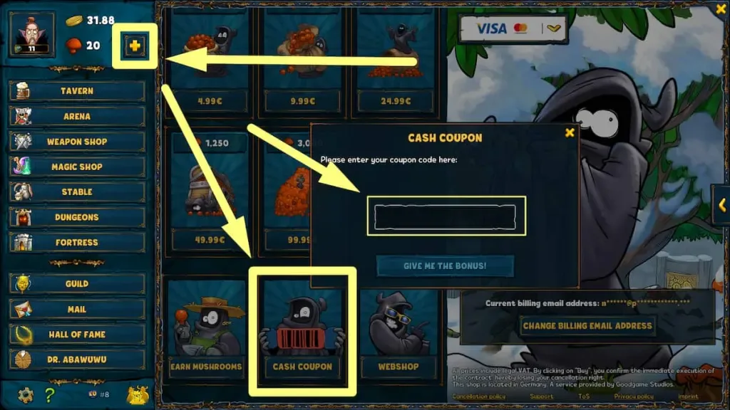 How to redeem codes in Shakes and Fidget