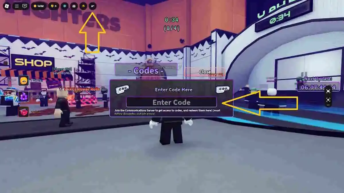 How to redeem codes in Sky Fighters